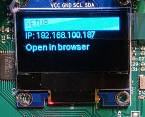 本体の小型表示器(接続状態の表示)